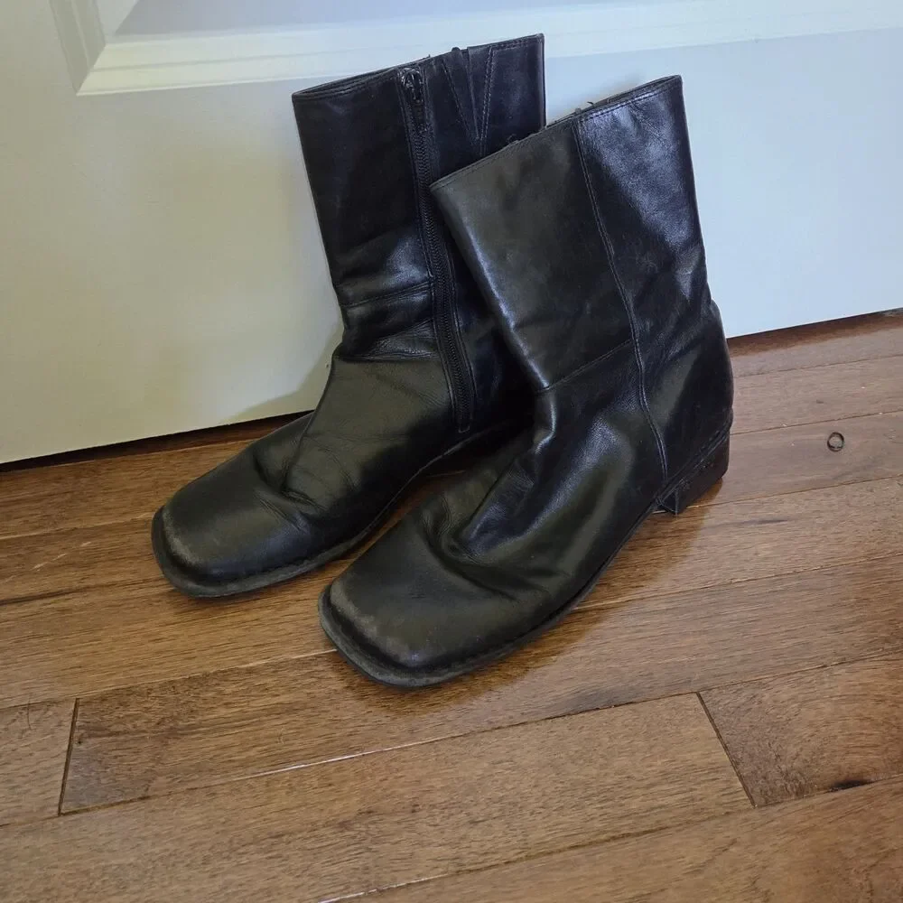 Covington Leather Bandit Boot Womens 8.5 Black